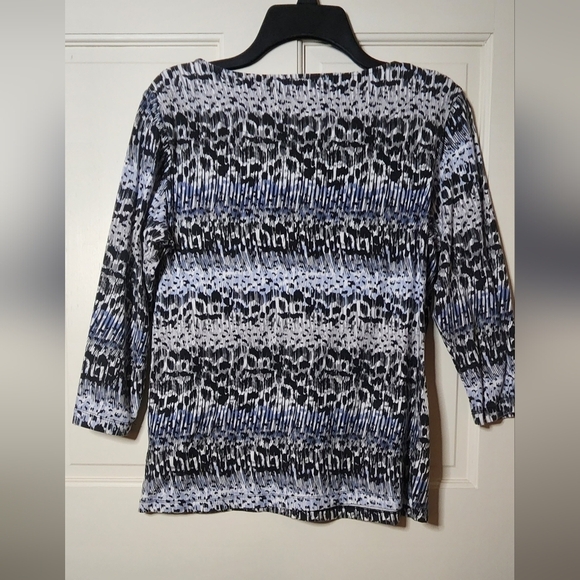 Small Ruby Rd Embellished 3/4 Sleeve Blouse - Picture 2 of 4